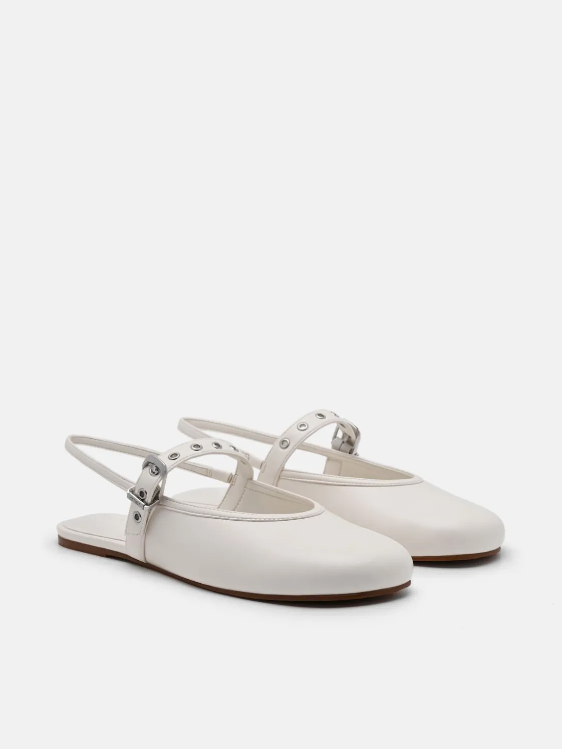 Agnes Ballerina Flats - Chalk