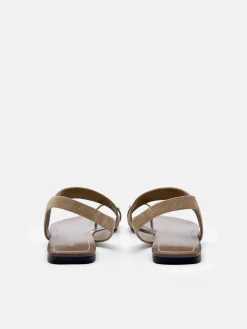 Alexis Suede Slingback Sandals - Sand