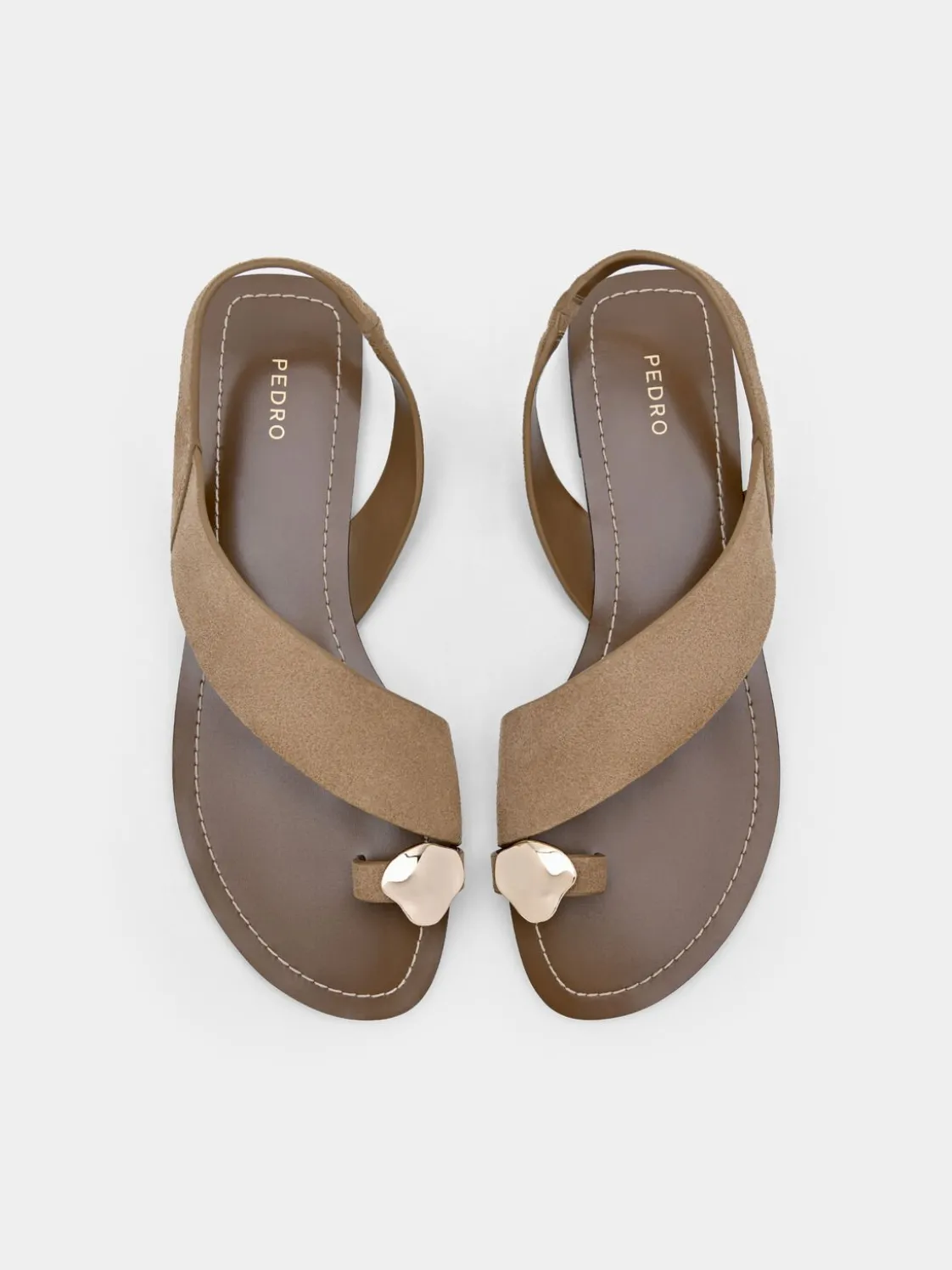 Alexis Suede Slingback Sandals - Sand
