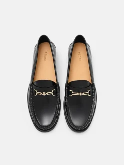 Alistair Leather Horsebit Loafers - Black