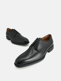 Altitude Leather Derby Shoes - Black