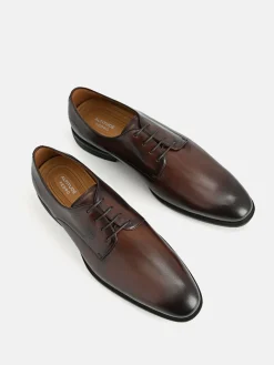 Altitude Leather Derby Shoes - Dark Brown