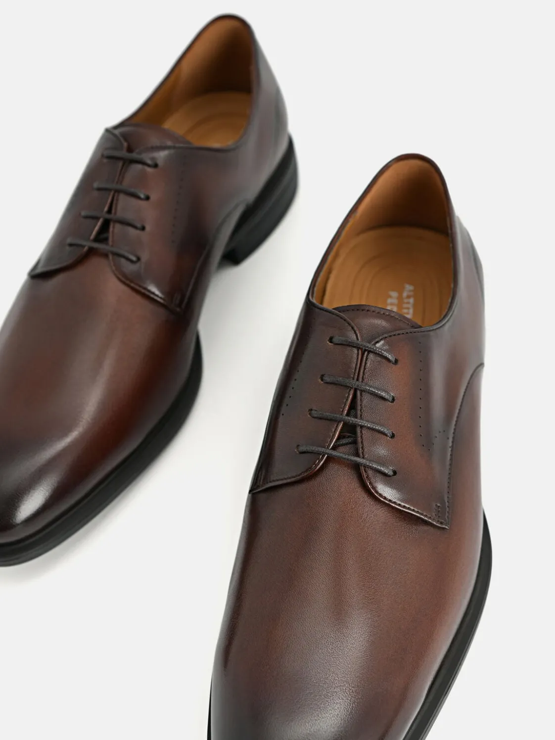 Altitude Leather Derby Shoes - Dark Brown
