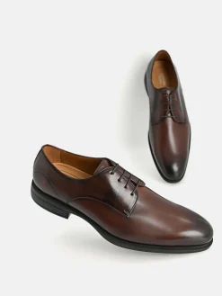 Altitude Leather Derby Shoes - Dark Brown