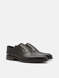 Altitude Leather Oxford Shoes - Dark Brown