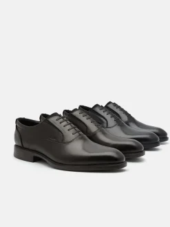 Altitude Leather Oxford Shoes - Dark Brown
