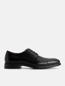 Altitude Leather Toe Derby Shoes - Black