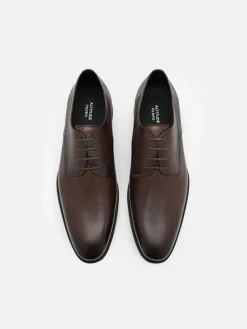 Altitude Lightweight Leather Derby Shoes - Brown