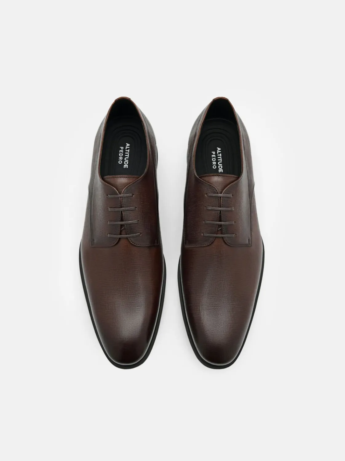 Altitude Lightweight Leather Derby Shoes - Brown