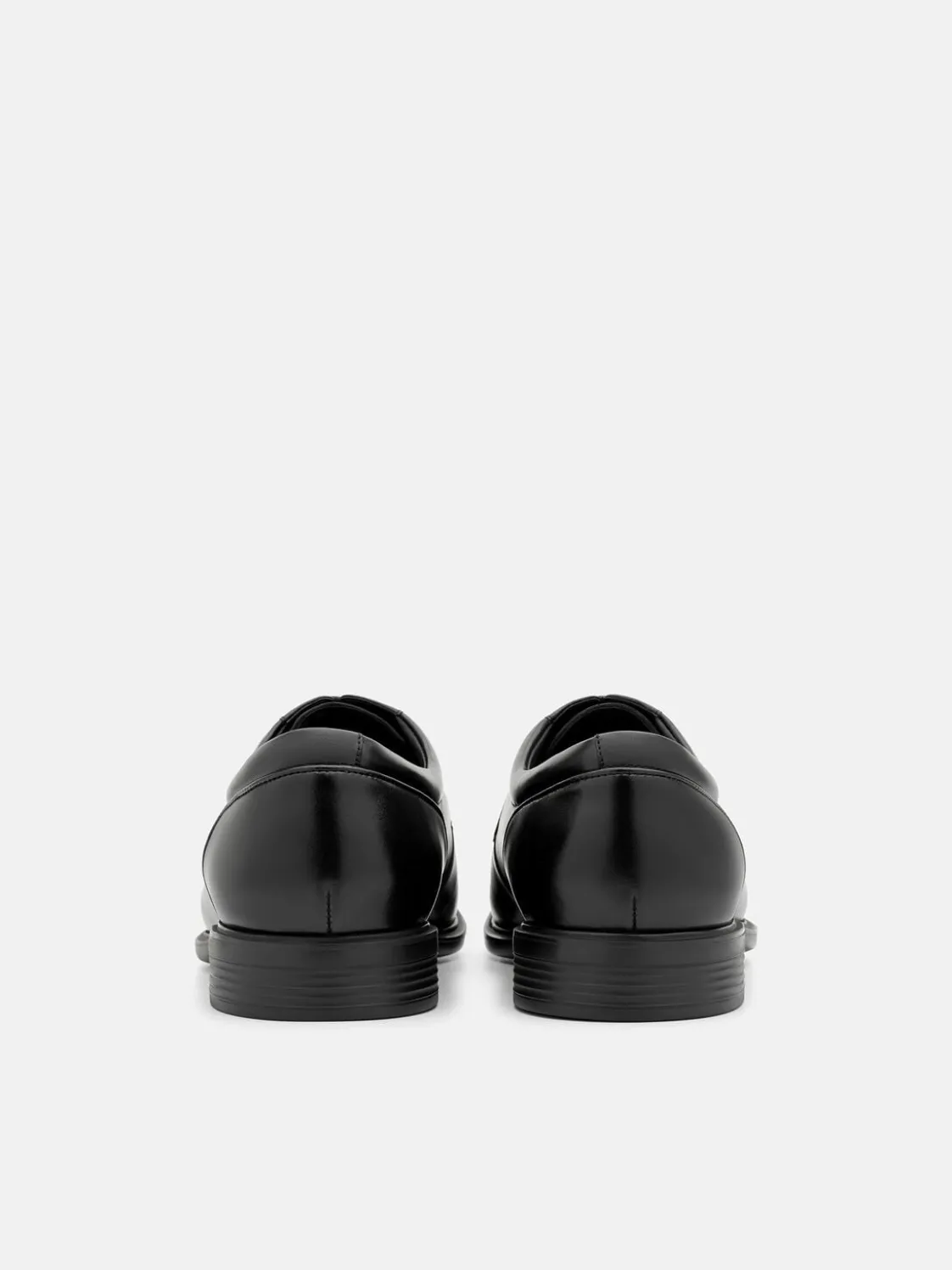 Altitude Lightweight Leather Derby Shoes - Black Burnish