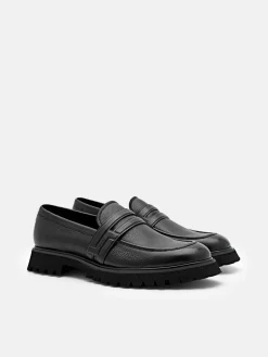 Alto Leather Loafers - Black