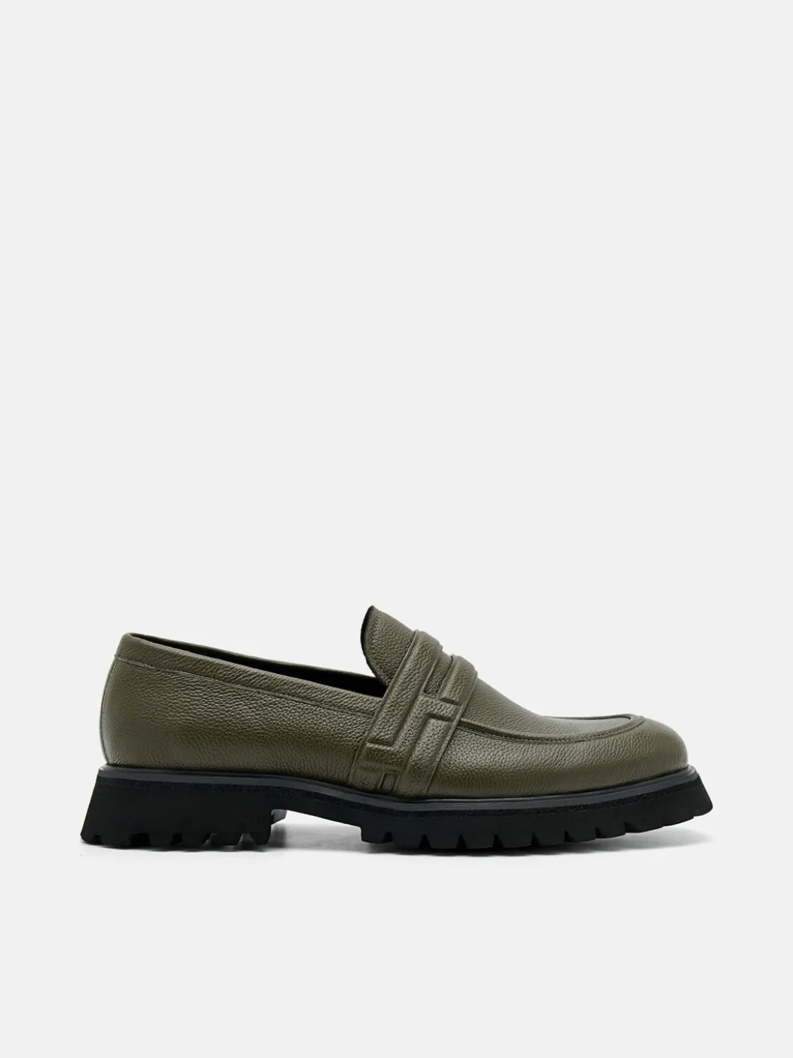 Alto Leather Loafers - Military Green