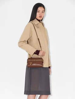 Alyssa Leather Shoulder Bag - Brown