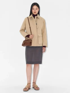 Alyssa Leather Shoulder Bag - Brown