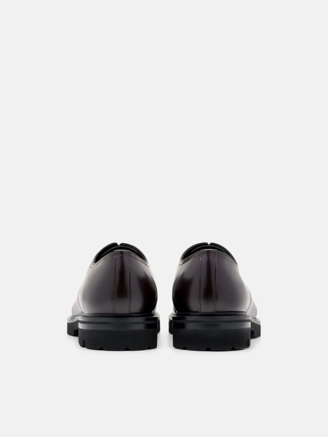 Anders Leather Derby Shoes - Mahogany