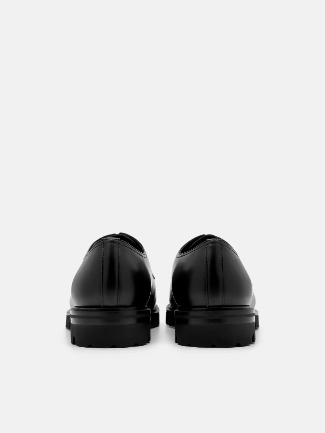 Anders Leather Derby Shoes - Black