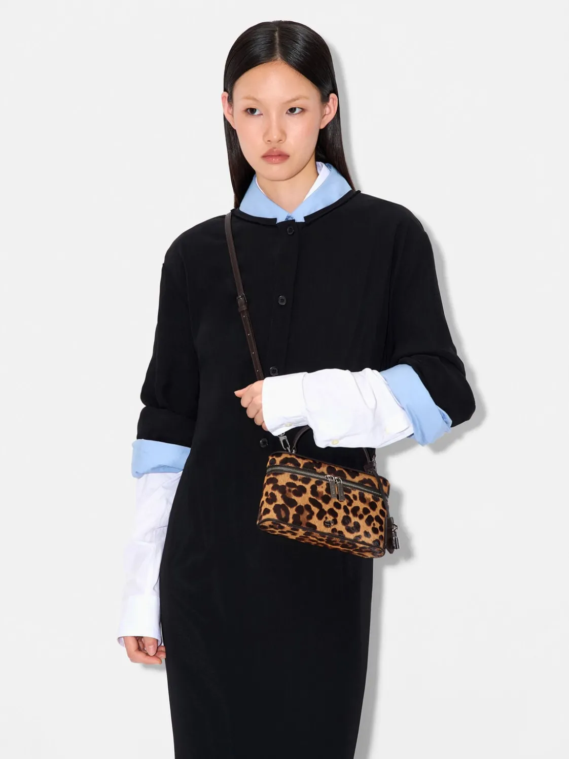 Ari Calf Hair Shoulder Bag - Multi