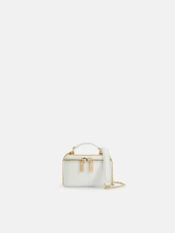 Ari Leather Mini Vanity Case - White
