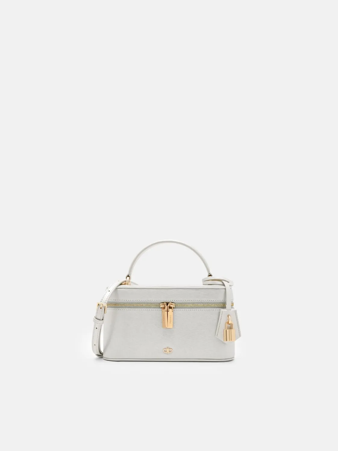 Ari Leather Shoulder Bag - Silver