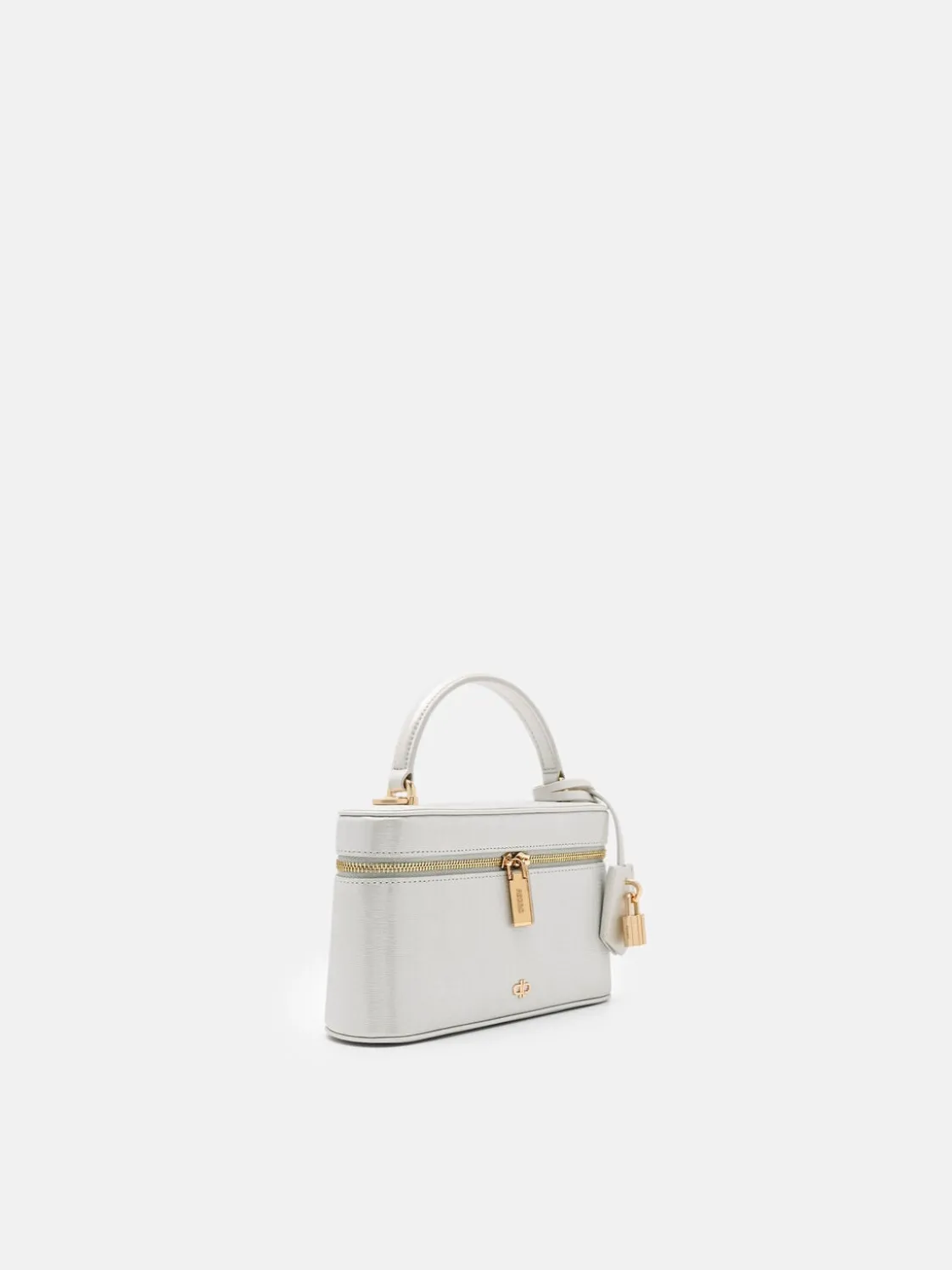 Ari Leather Shoulder Bag - Silver