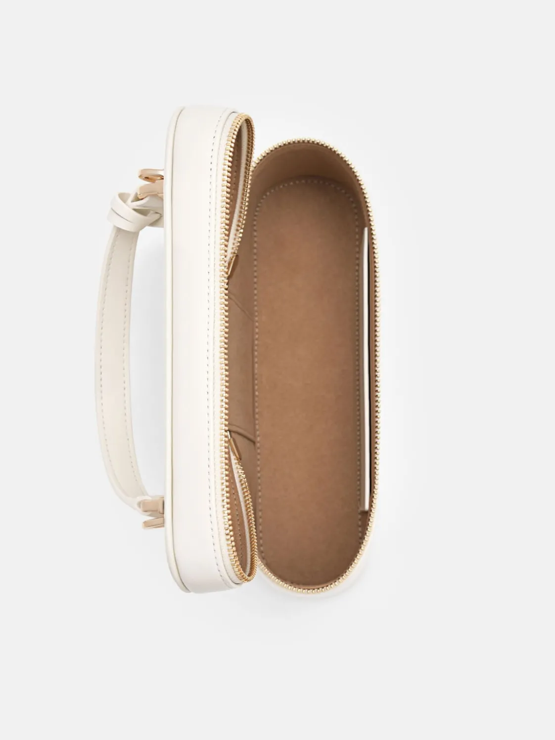 Ari Leather Shoulder Bag - Chalk