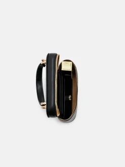Ari Leather Vanity Case - Black