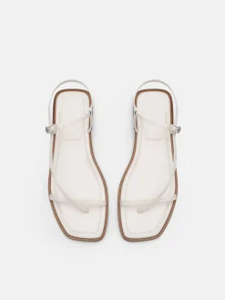 Ashby Leather Strappy Sandals - Chalk