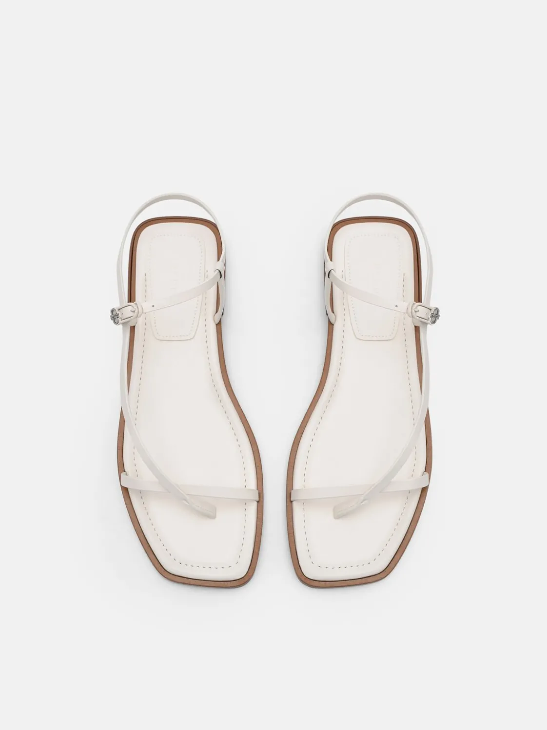 Ashby Leather Strappy Sandals - Chalk
