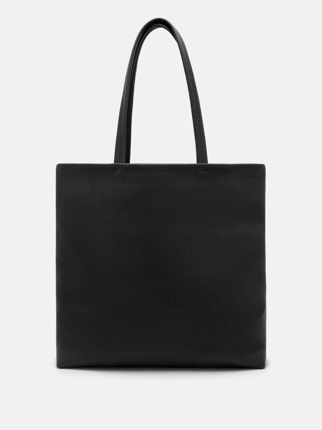 Asher Leather Tote Bag - Black