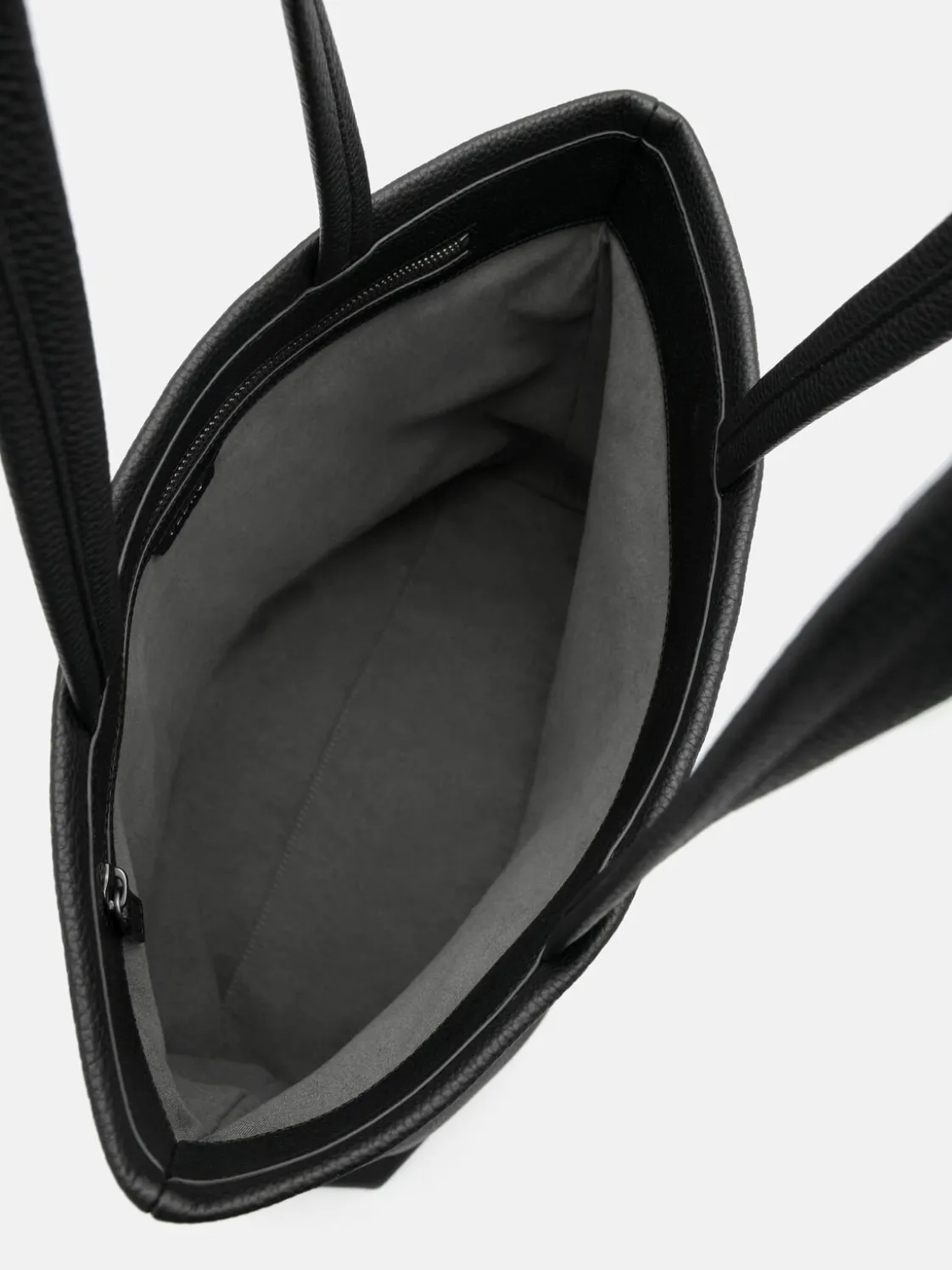 Asher Leather Tote Bag - Black