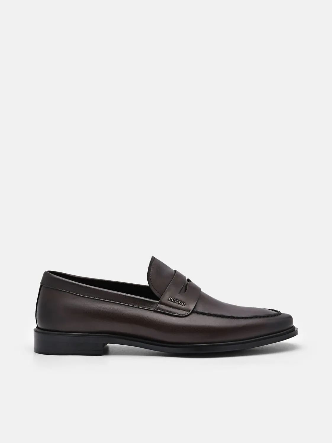 Bailey Calf Leather Loafers - Dark Brown