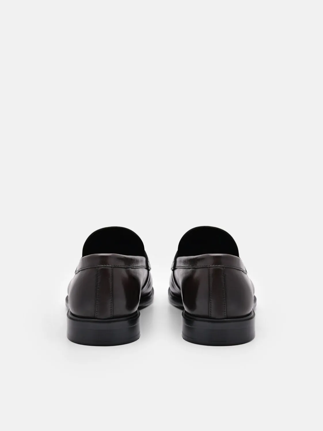 Bailey Calf Leather Loafers - Dark Brown