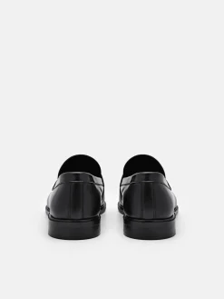 Bailey Calf Leather Loafers - Black