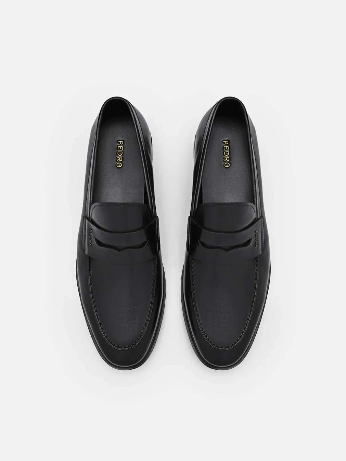 Bailey Calf Leather Loafers - Black