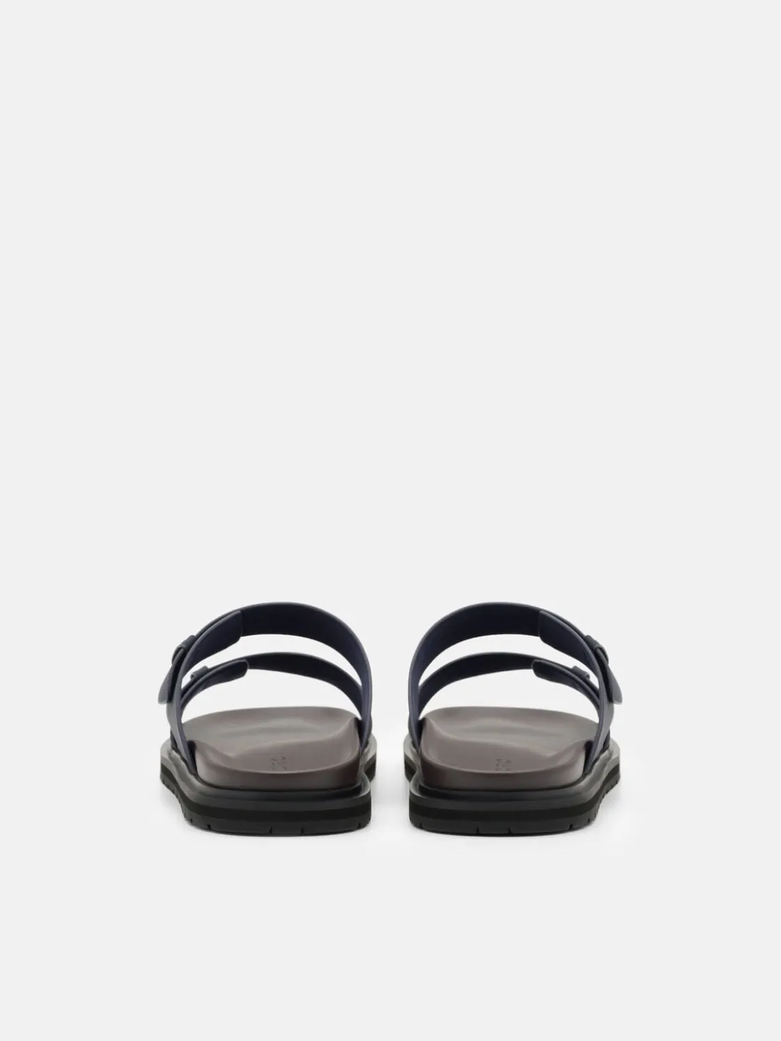 Band Slide Sandals - Navy