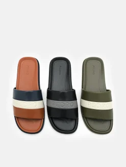 Banded Slide Sandals - Multi