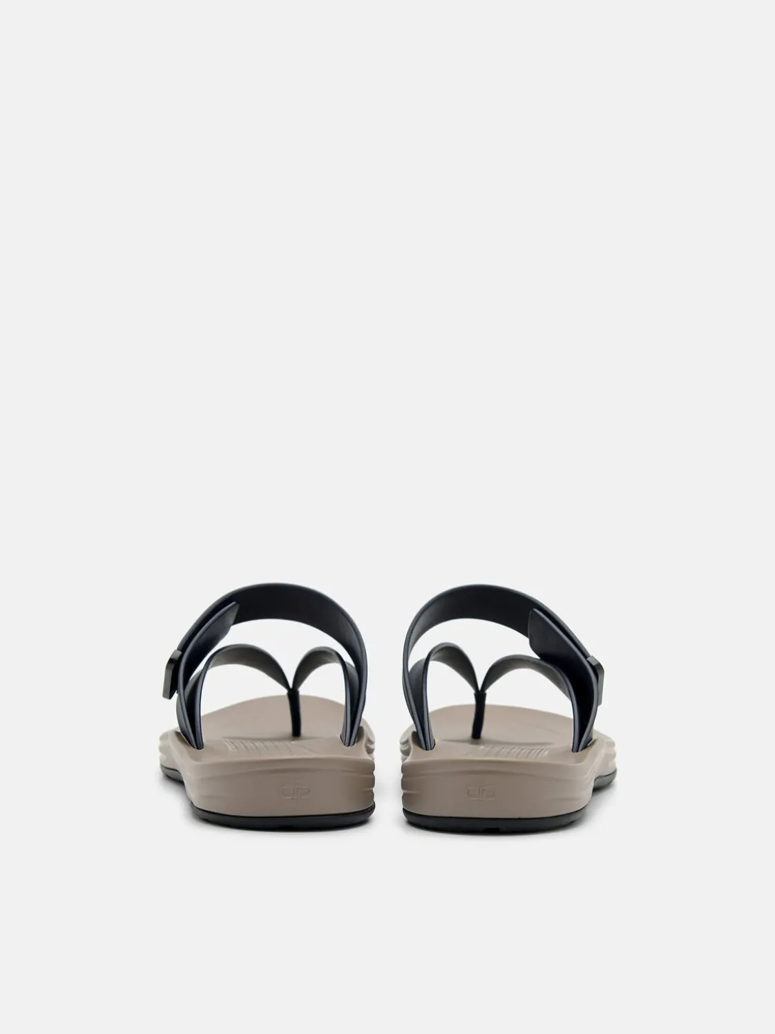 Banded Thong Sandals - Navy