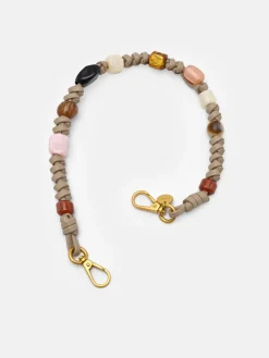 Beaded Bag Strap - Sand
