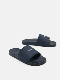 Billie Casual Slides - Navy