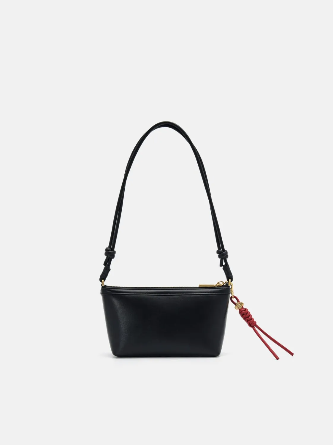 Braided Knot Padded Pouch - Black