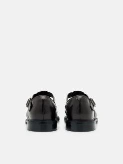 Brent Leather Caged Sandals - Brown