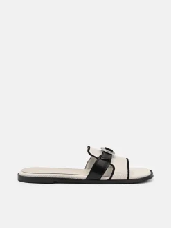 Bridget Slide Sandals - Beige