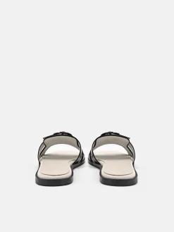Bridget Slide Sandals - Beige