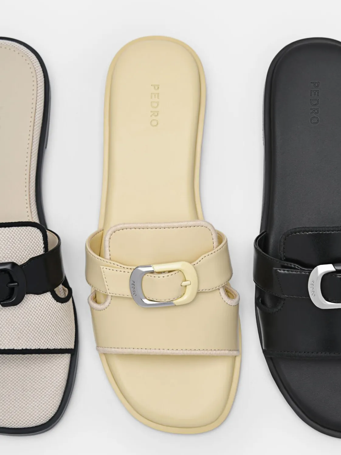 Bridget Slide Sandals - Black