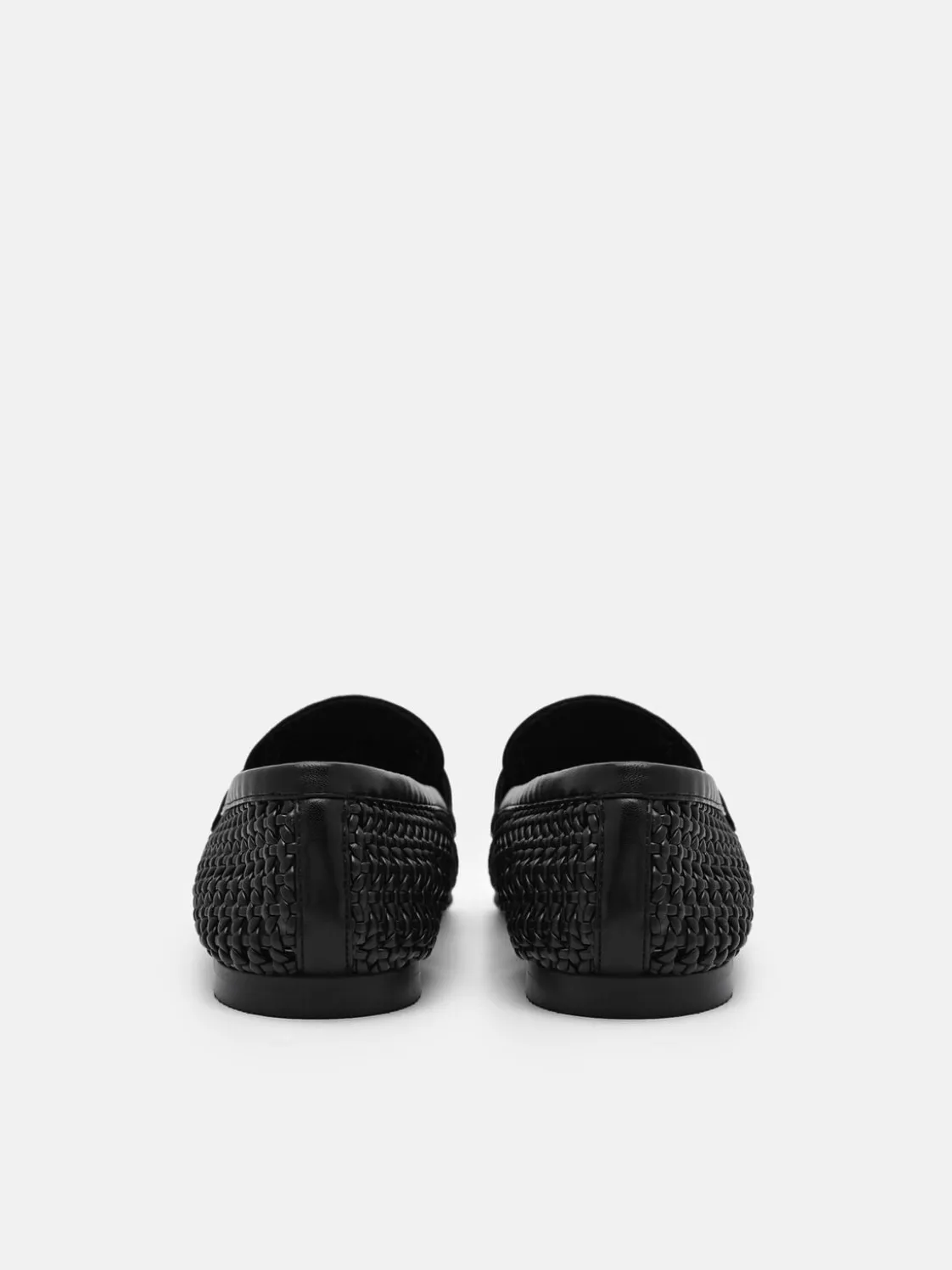 Brynn Woven Loafers - Black Weave