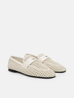 Brynn Woven Loafers - Chalk Weave