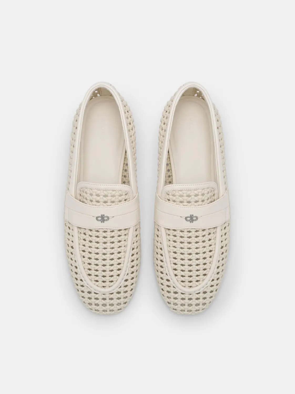 Brynn Woven Loafers - Chalk Weave
