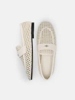 Brynn Woven Loafers - Chalk Weave
