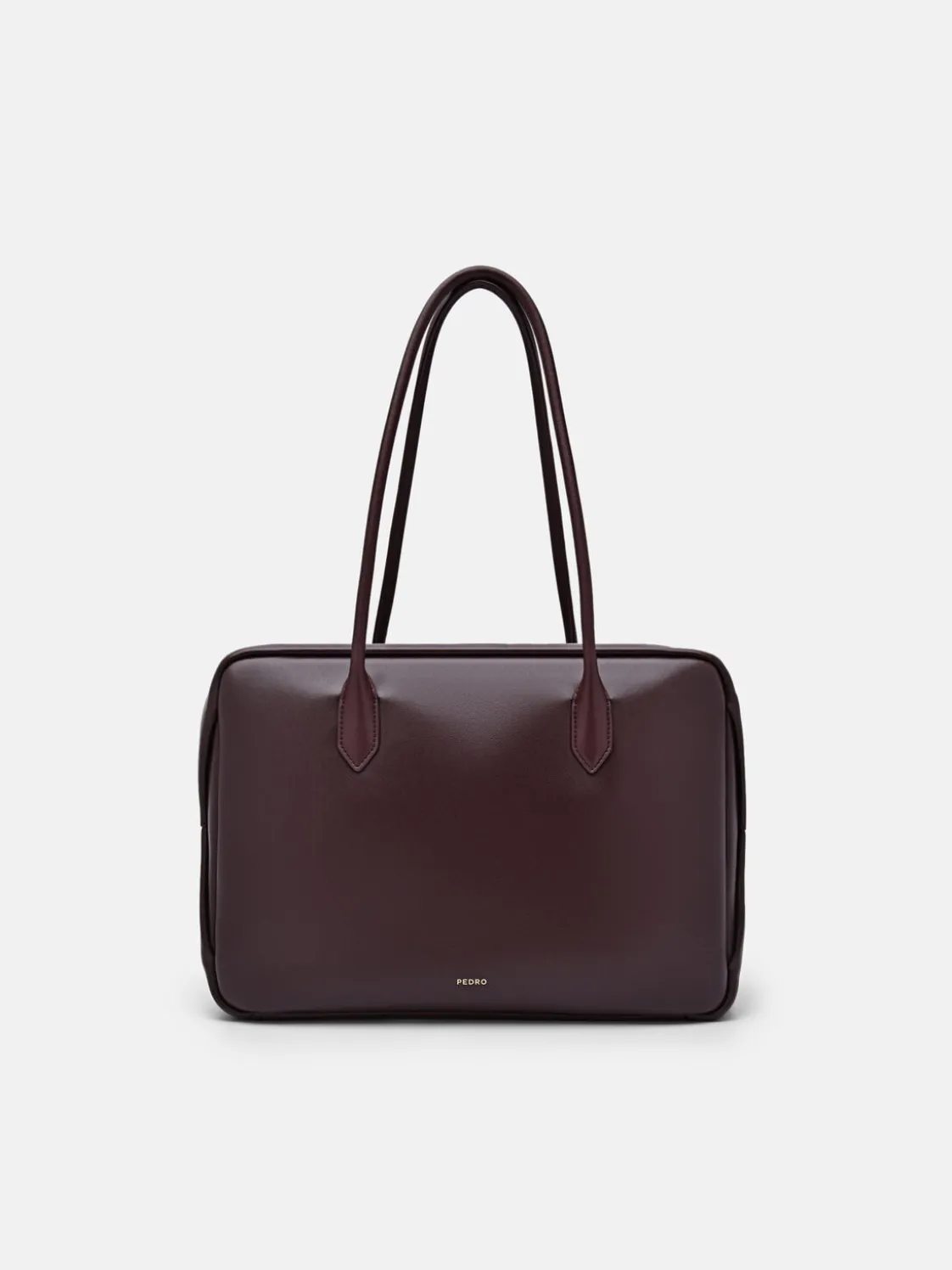 Caddie Leather Bowling Bag - Burgundy