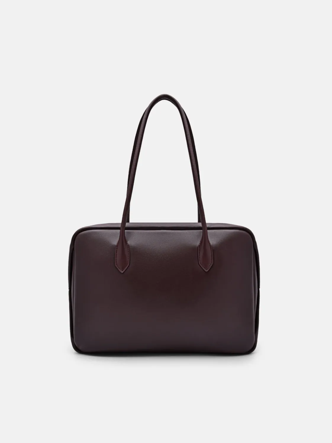 Caddie Leather Bowling Bag - Burgundy
